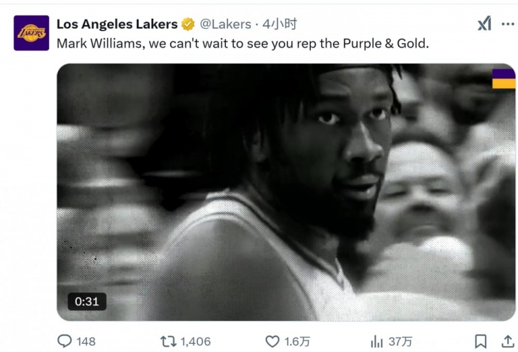 看不到了?昨日湖人晒马威集锦：迫不及待想看你身披紫金战袍了